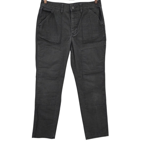 REI Co-op Womens 12 Gray Trailsmith Double Knee Canvas Outdoor Pants - Picture 3 of 15